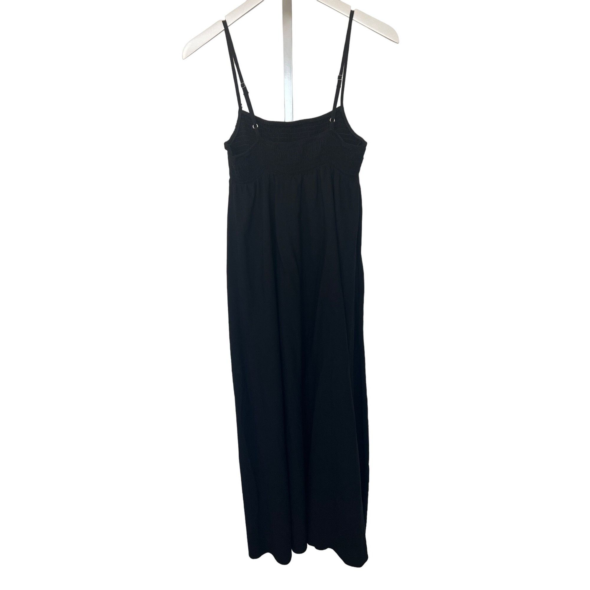 Zara Zara Linen Blend Black Maxi Dress with Pockets Size M / US 6-8 / IT 42-44 - 4 Thumbnail