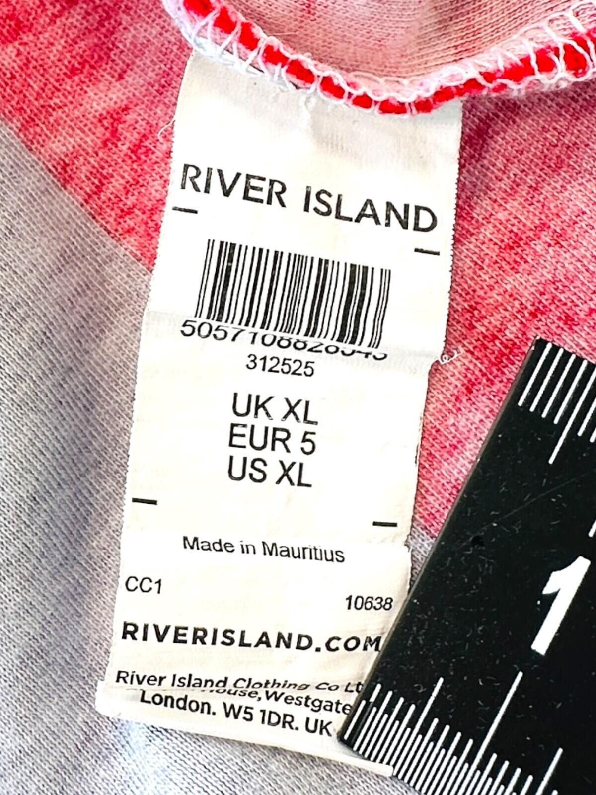 River Island River Island Prolific T-Shirt Men's UK Size XL Red Size US XL / EU 56 / 4 - 12 Thumbnail