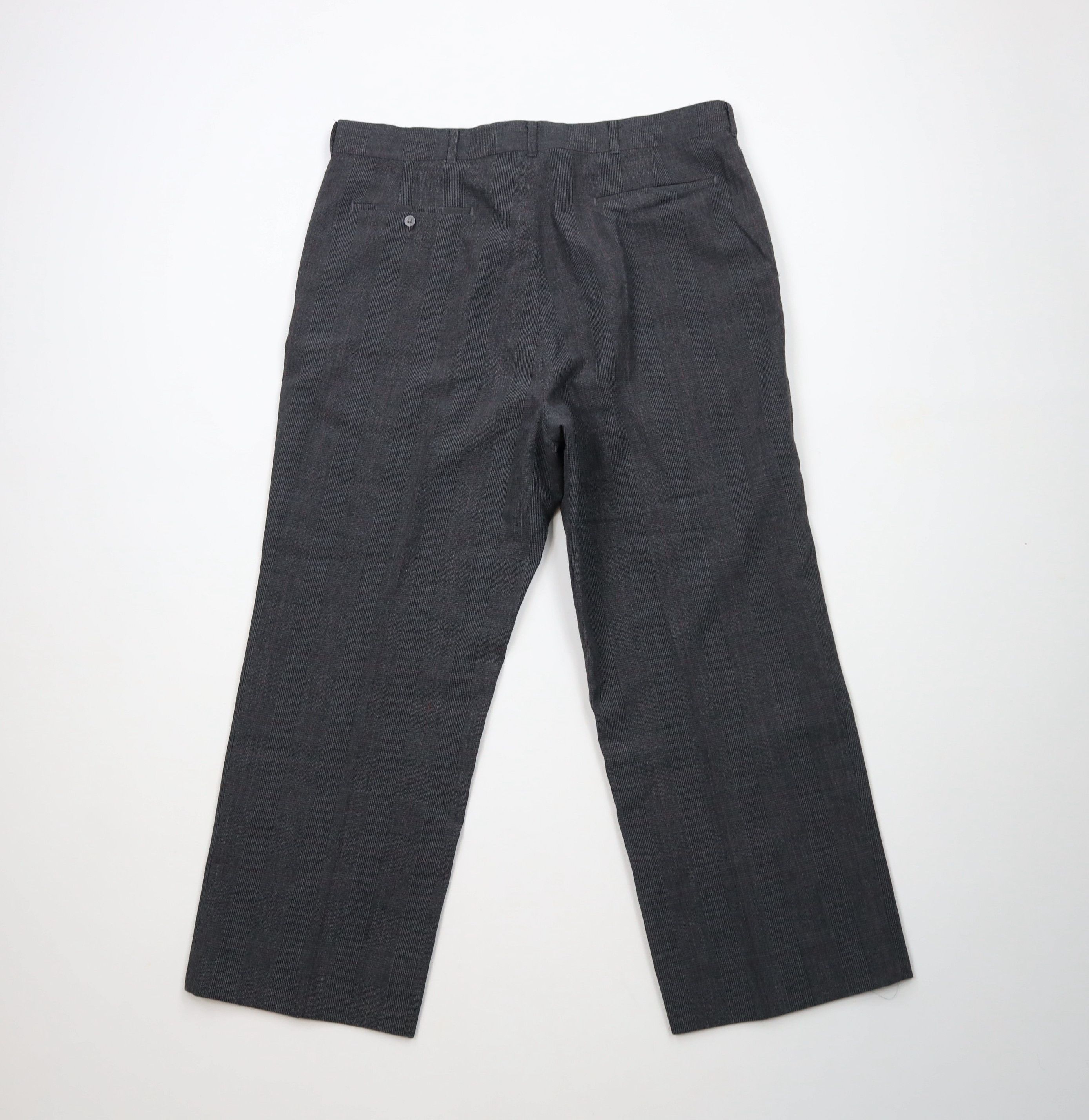 Vintage Vintage 70s Streetwear Wide Leg Chino Pants Trousers Plaid Size US 36 / EU 52 - 9 Thumbnail