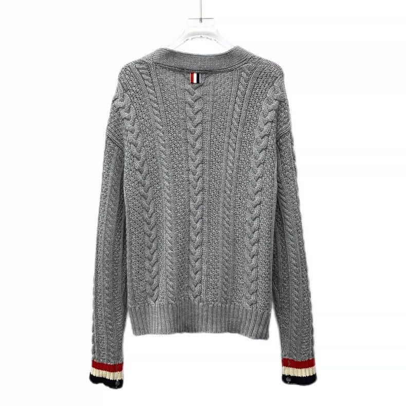 Thom Browne Thom Browne size2 Single panel long sleeve knit cardigan Size US M / EU 48-50 / 2 - 2 Thumbnail