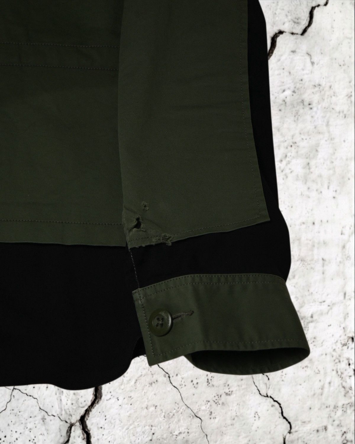 GU × Undercover GU x UNDERCOVER Military Utility Jacket – Olive/Black Size US XS / EU 42 / 0 - 5 Thumbnail