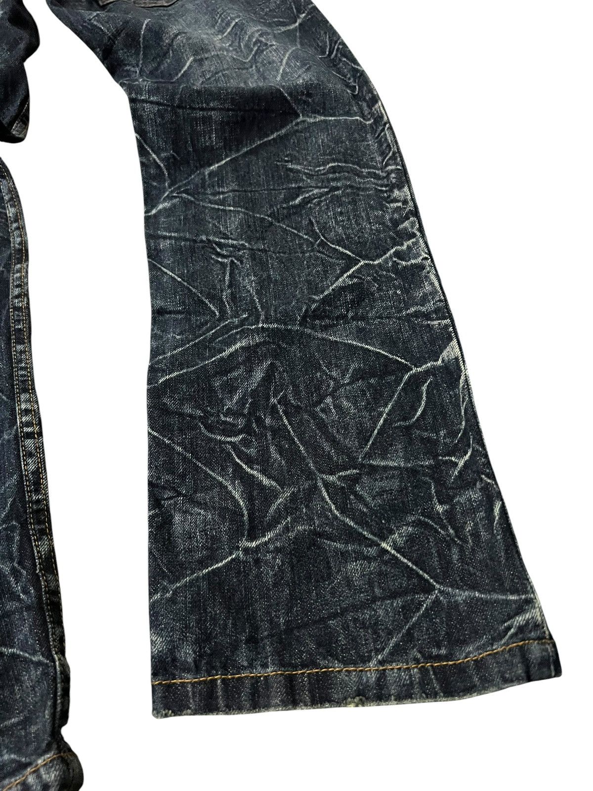 Japanese Brand 💥Double Waist💥Nylaus Clothing Clawmark Jean Very Rare Size US 29 - 13 Thumbnail