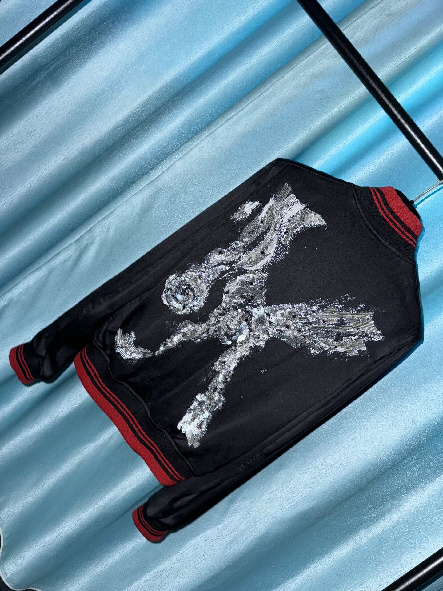 Saint Laurent Paris Saint Laurent Mr.X Crystal Sequin Blazer Size US S / EU 44-46 / 1 - 1 Thumbnail