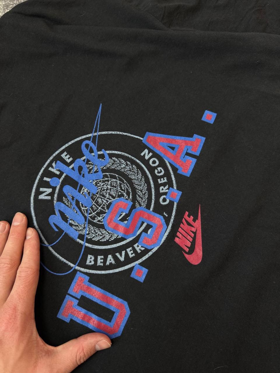 Vintage Vintage Nike big logo USA tee shirt Size US XL / EU 56 / 4 - 5 Thumbnail