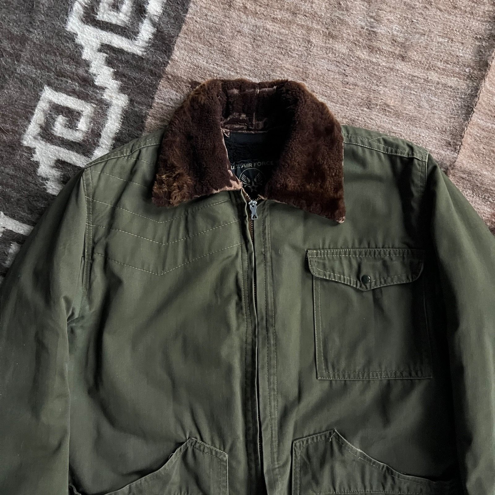 Vintage Vintage 60s US Air Force USAF Military Jacket 9703AC Size US L / EU 52-54 / 3 - 2 Thumbnail