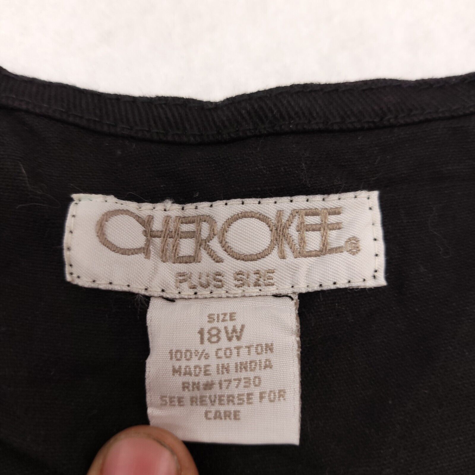 Cherokee Cherokee Casual Pullover Blouse Shirt Women Size 18W Black Size XL / US 12-14 / IT 48-50 - 3 Thumbnail