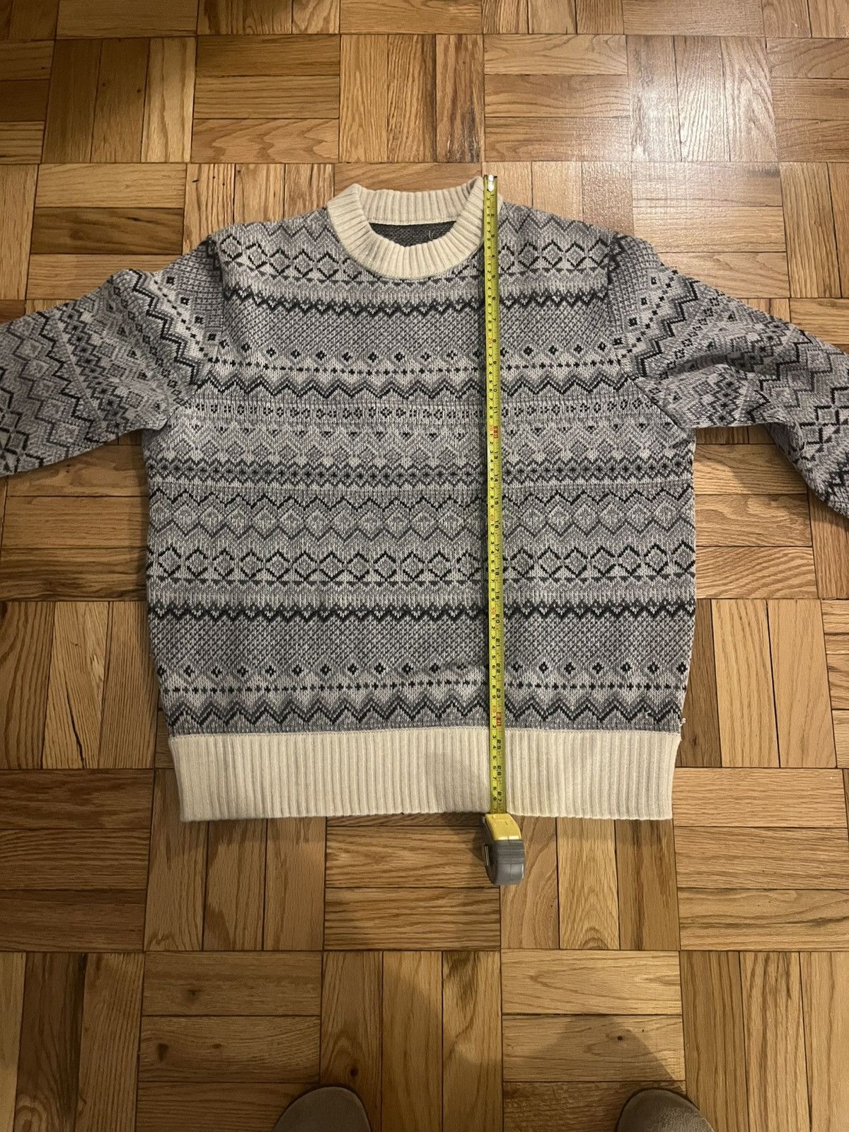 Aime Leon Dore Aime Leon Dore Grey Fair Isle Sweater Size US M / EU 48-50 / 2 - 4 Thumbnail