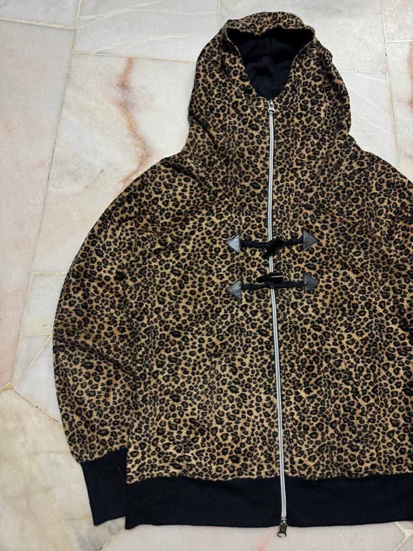If Six Was Nine 💥Leopard💥Insane 90s Style Soves Leopard Toggle Fully Hoodie Size US L / EU 52-54 / 3 - 4 Thumbnail