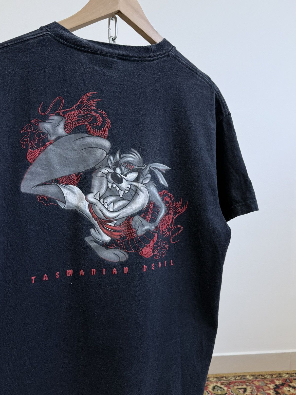 Cartoon Network Vintage 90s Taz Looney Tunes Karate Graphic T-Shirt Size US L / EU 52-54 / 3 - 2 Thumbnail