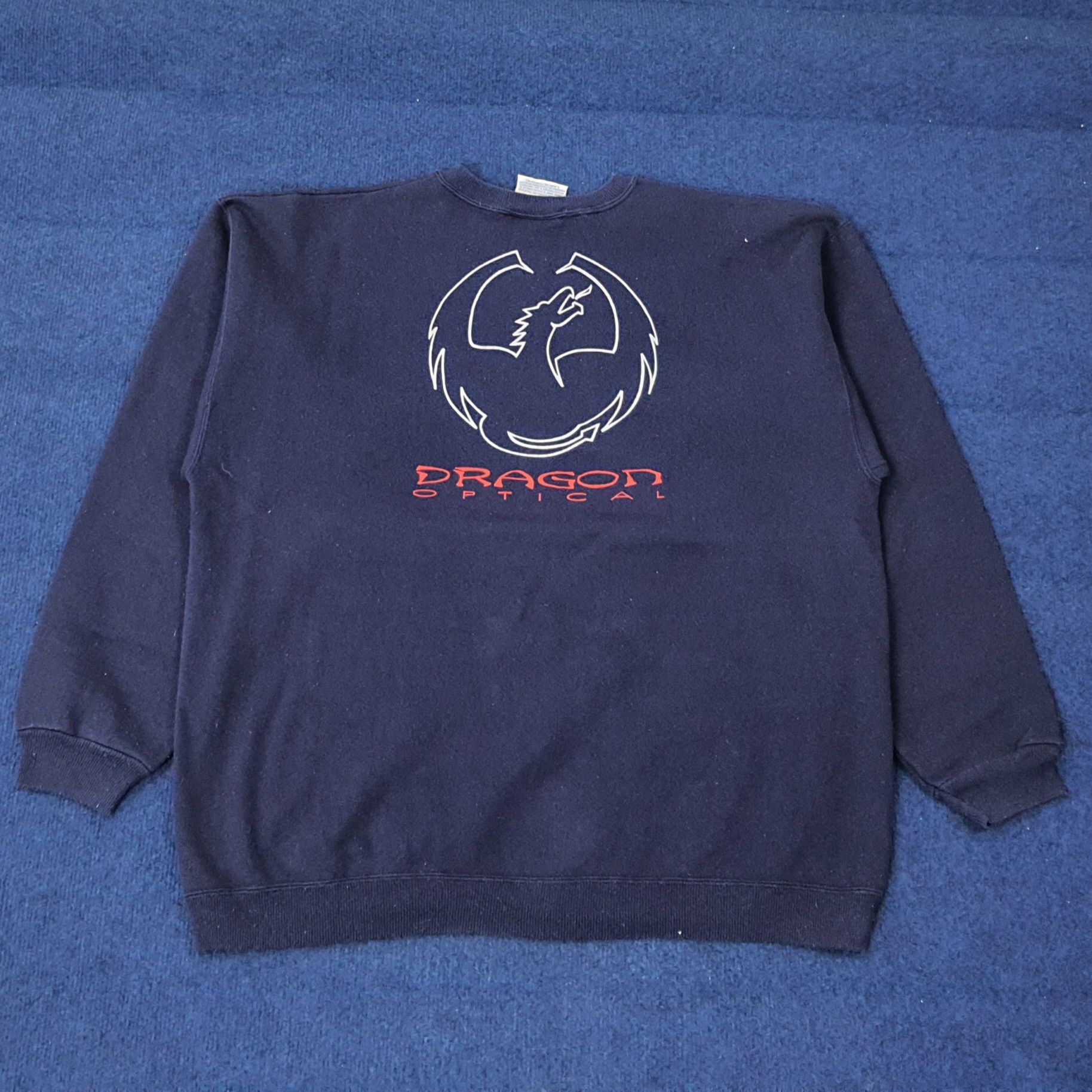 Vintage Vintage Dragon Optical Sweatshirt C263N23 Size US L / EU 52-54 / 3 - 1 Thumbnail