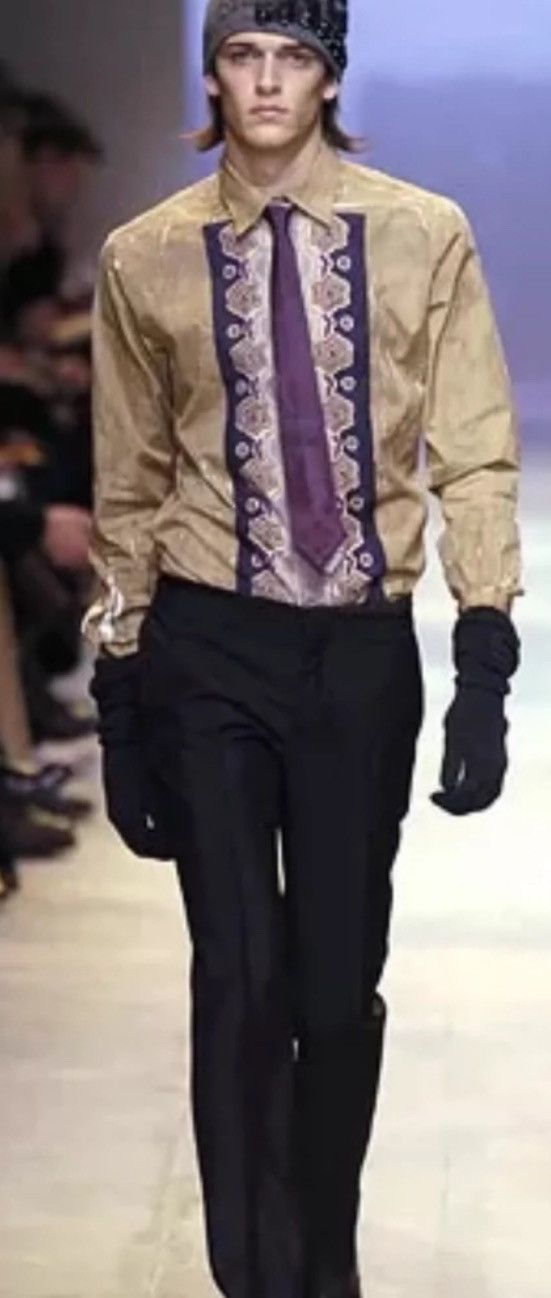 Prada PRADA AW05 fashion show themed printed shirt2412-Nextarrow Size US S / EU 44-46 / 1 - 7 Thumbnail