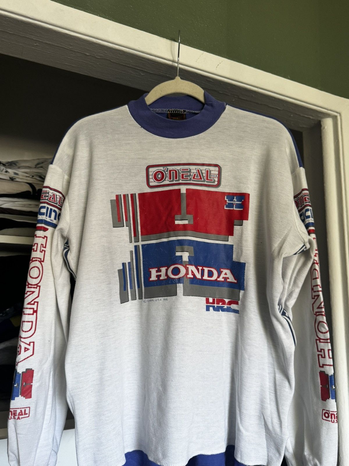 Honda Vintage 1980’s ONEAL HONDA LONG SLEEVE Size US M / EU 48-50 / 2 - 1 Thumbnail