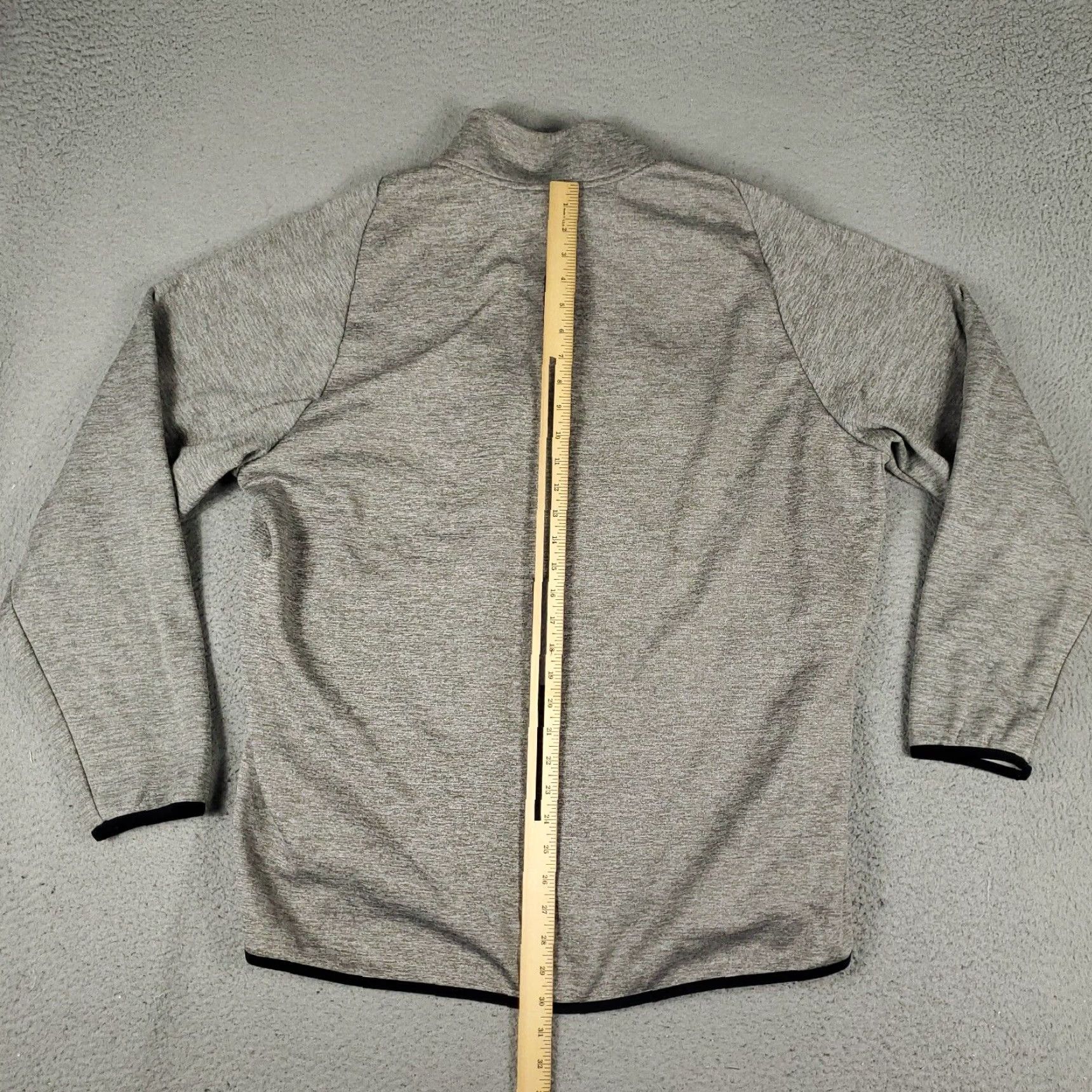 Nike Nike Sweatshirt Mens 2XL Gray Swoosh 1/4 Zip Pullover Mock Neck Long Sleeve Shirt Size US XXL / EU 58 / 5 - 5 Thumbnail