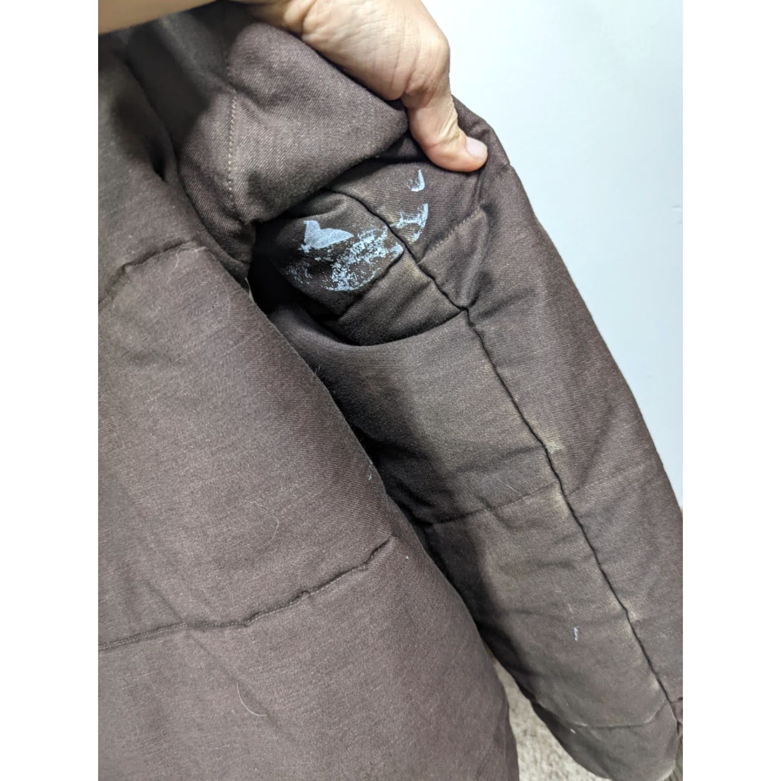YOKE VINTAGE Unitog Work Bomber Quilted Jacket Large Brown Coat USA Size US L / EU 52-54 / 3 - 7 Thumbnail