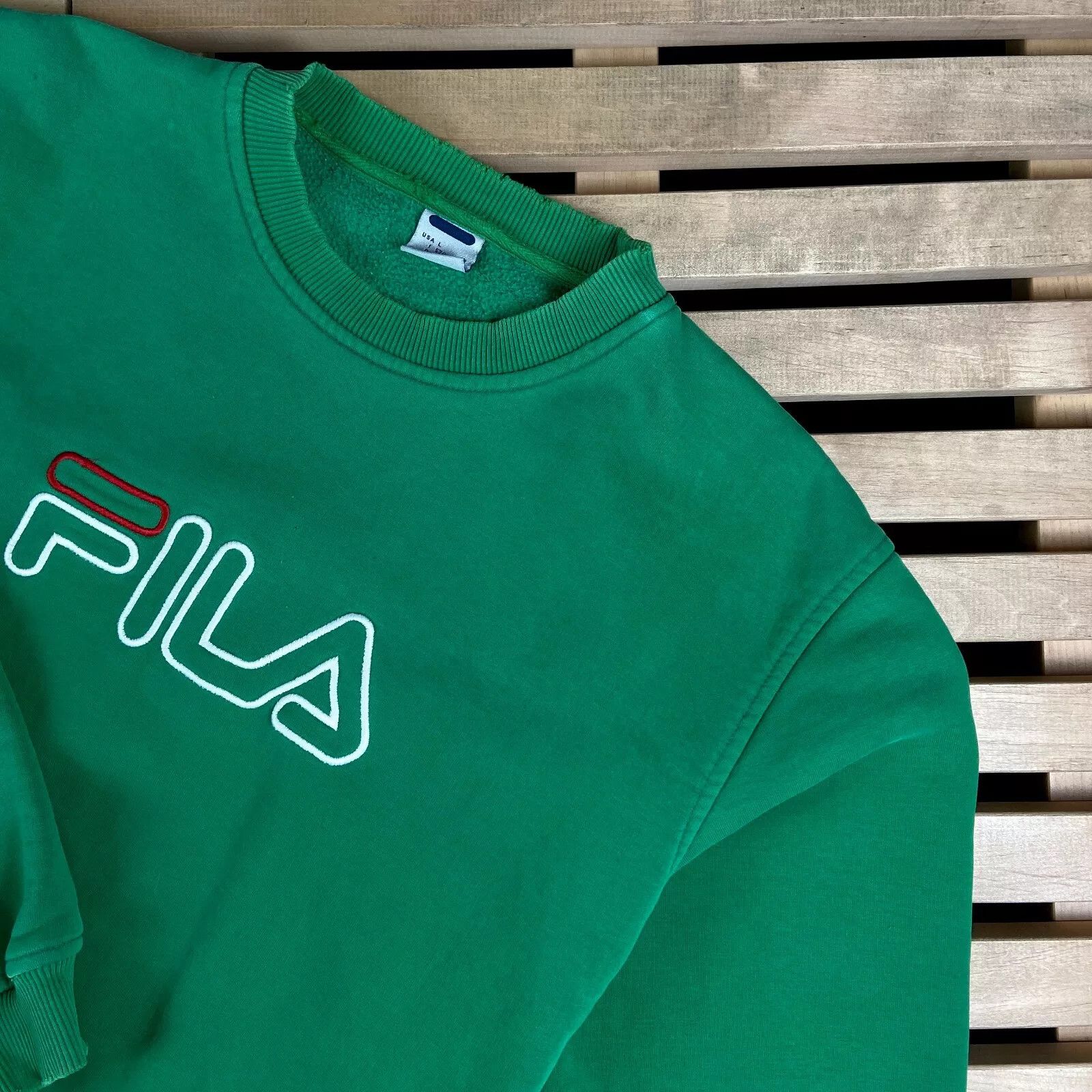 Fila × Vintage Mens Sweatshirt Fila Vintage Big Logo Size L Size US L / EU 52-54 / 3 - 2 Thumbnail