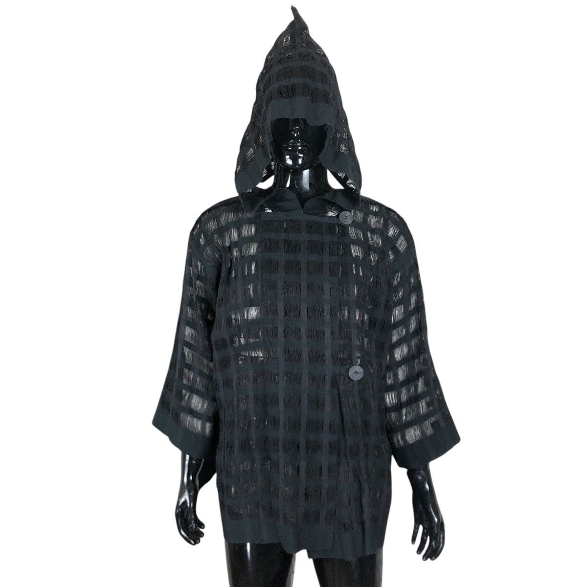 Issey Miyake Vintage Issey Miyake Permanente S/S 1995 Wool Mesh Jacket Size US L / EU 52-54 / 3 - 15 Thumbnail