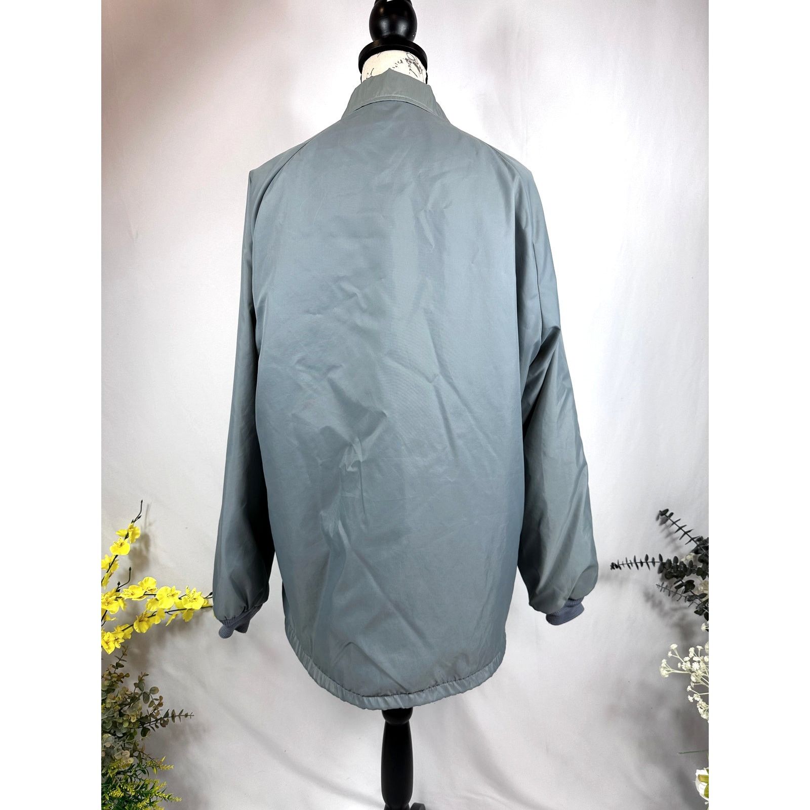 Other Vintage Men's Sherpa Lined Jacket 80s 90s Gray Large Tall Size US L / EU 52-54 / 3 - 9 Thumbnail