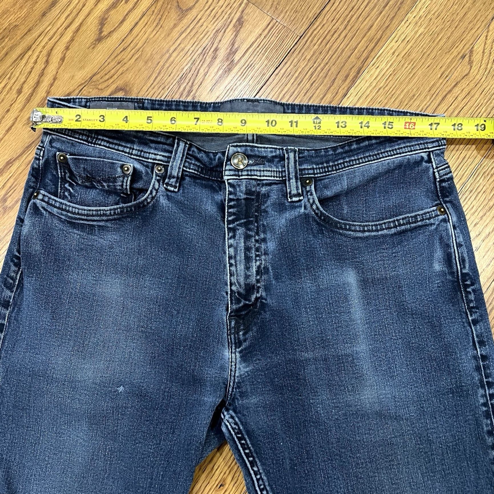 Denime VINTAGE Revtown Jeans Men 36x30 Straight Dark Wash Denim 5-Pocket Stretch Fall Winter Season Size US 36 / EU 52 - 7 Thumbnail