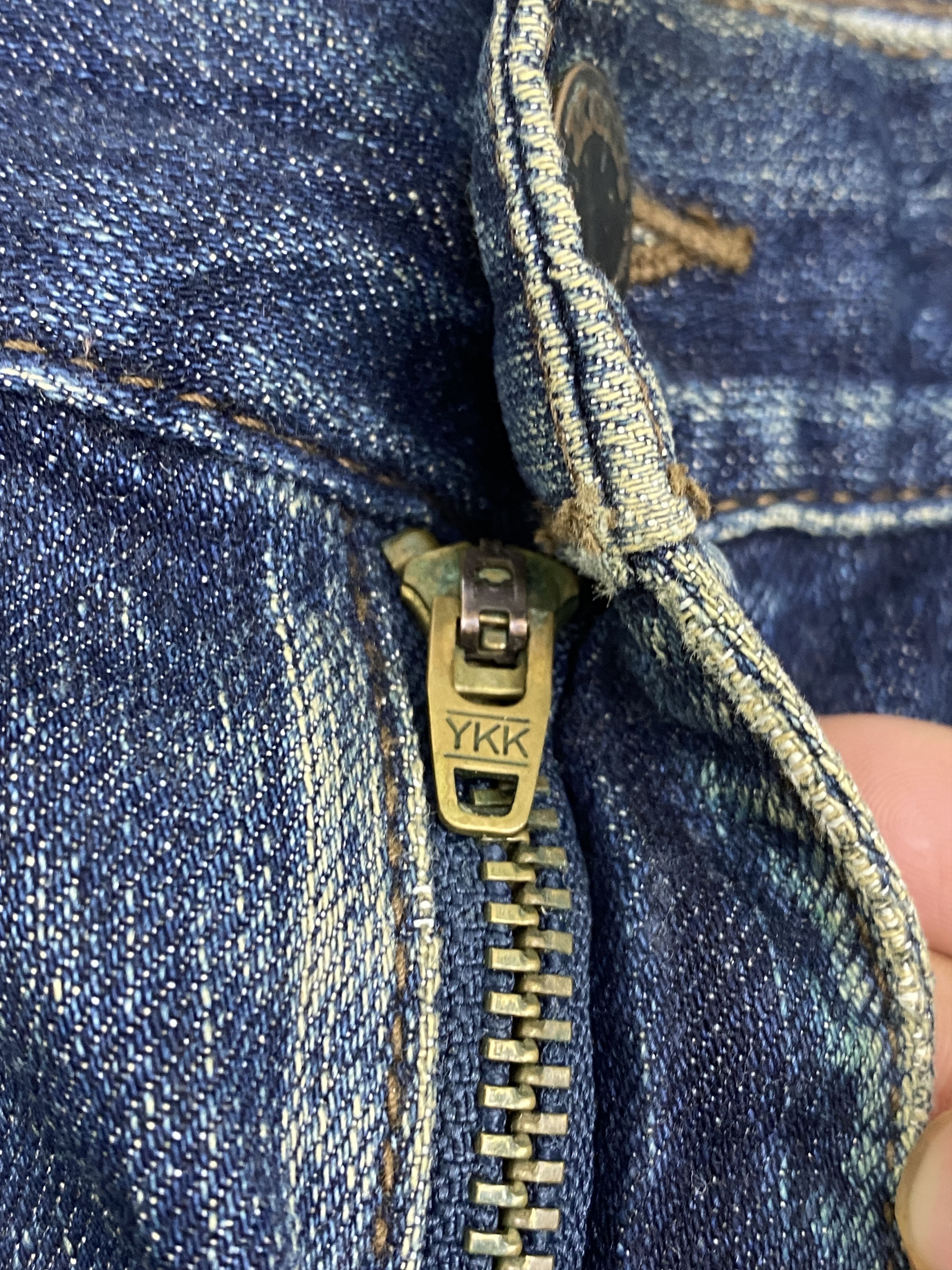 Japanese Brand Vintage Kent Jeans Distressed Japanese Denim DJ0008Z Size US 32 / EU 48 - 11 Thumbnail