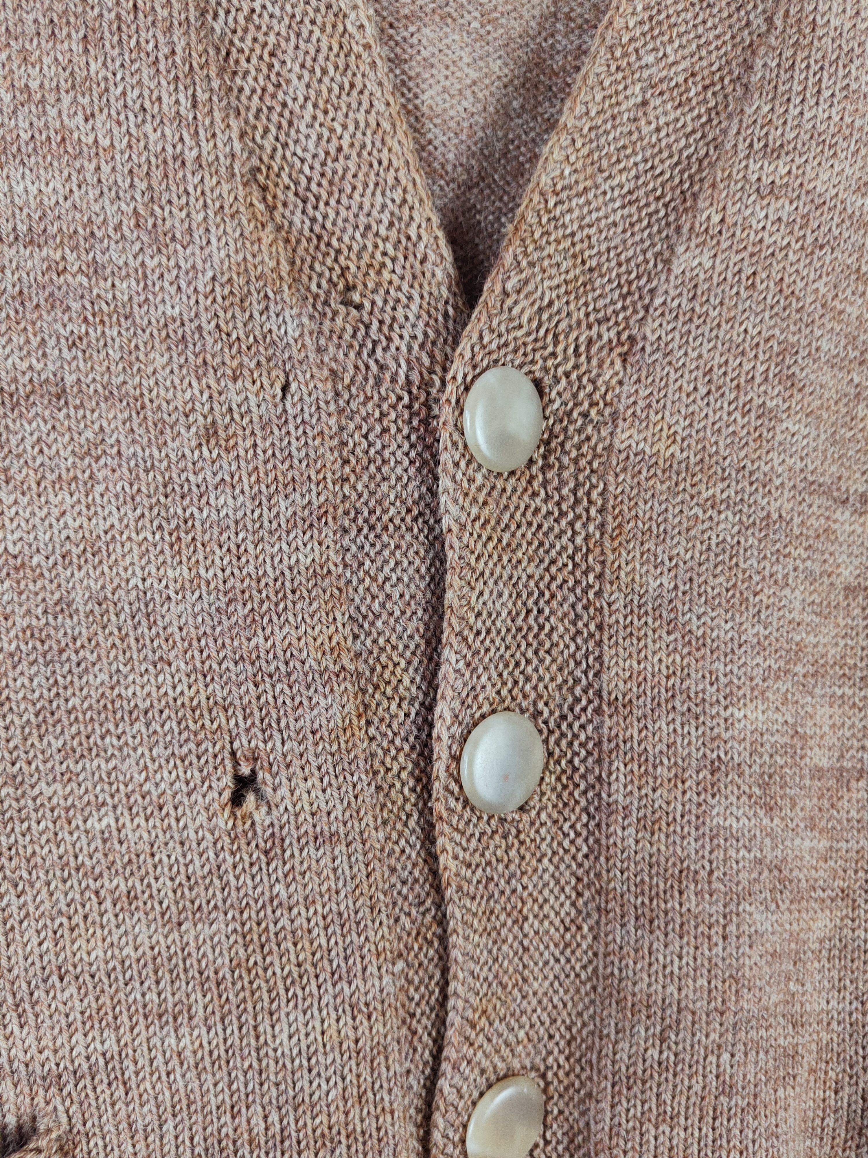 Homespun Knitwear × Japanese Brand Japanese Brand Brown Knitwear Cardigan #W586 Size US S / EU 44-46 / 1 - 4 Thumbnail