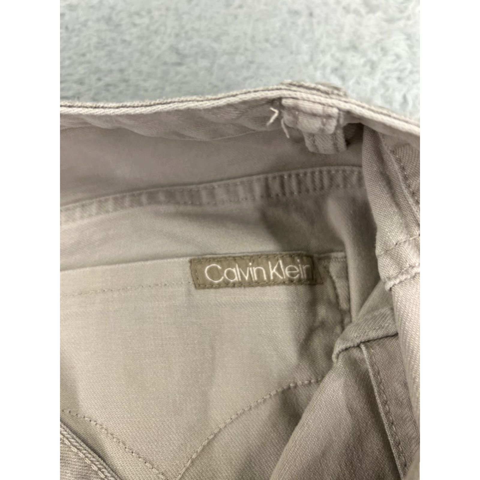 Calvin Klein Calvin Klein Jeans Women 31 Beige Denim Straight Leg Mid Rise Acid Wash Pants Size 24" / US 00 / IT 34 - 5 Thumbnail