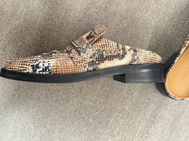 Martine Rose Martine Rose Snake patterned cowhide square head with one Size US 8 / EU 41 - 4 Thumbnail