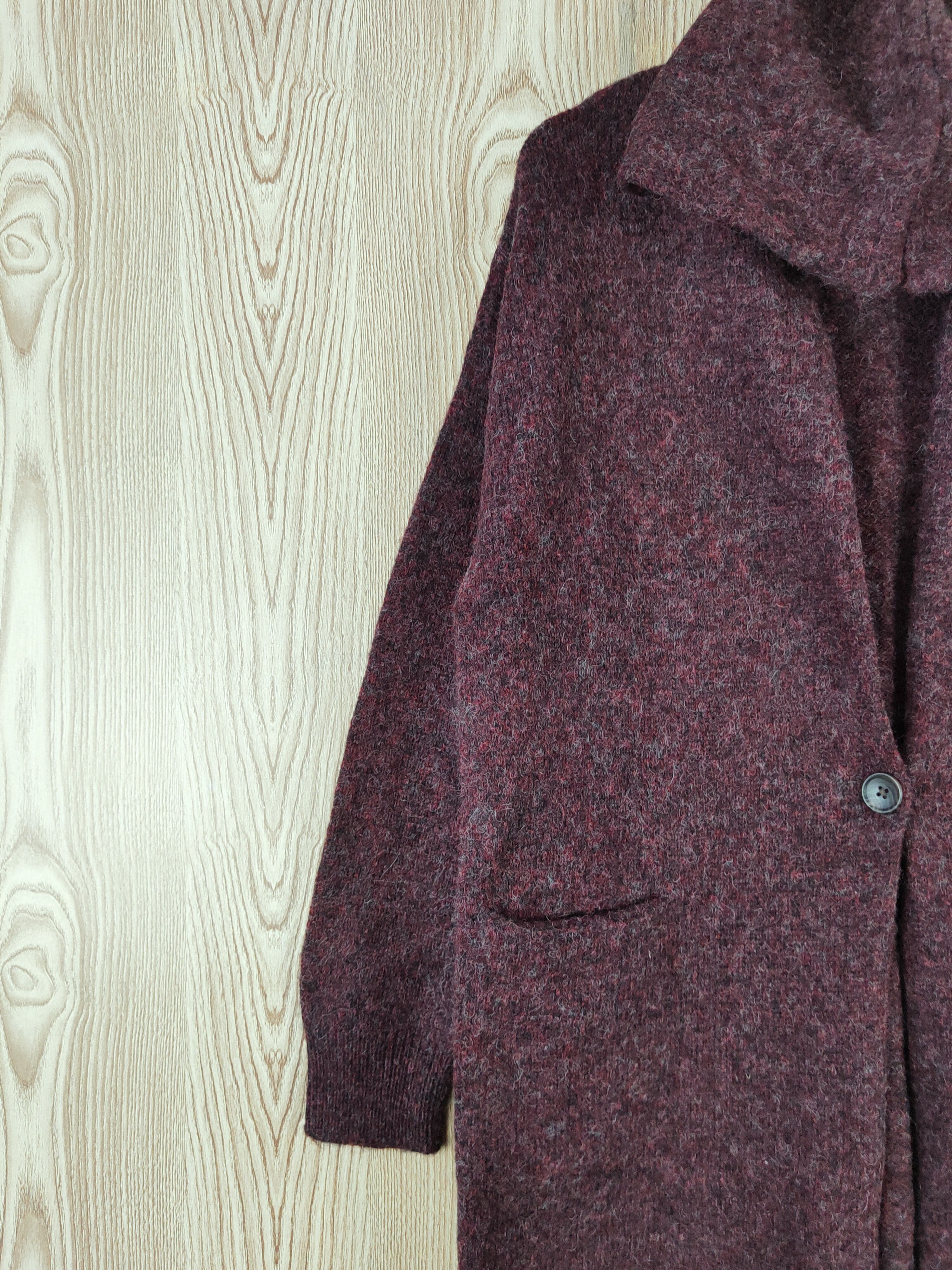 Homespun Knitwear Uniqlo Knitwear mohair Hoodie Long Cardigan #W739 Size M / US 6-8 / IT 42-44 - 3 Thumbnail