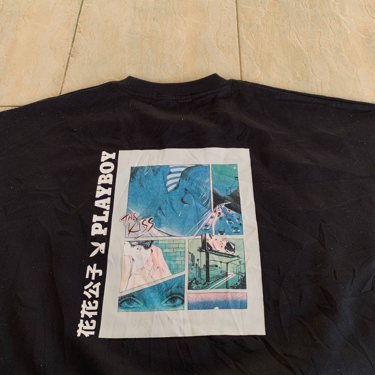 Playboy PLAYBOY Comic Strip "THE KISS" Backhit Sweatshirt Size US L / EU 52-54 / 3 - 3 Thumbnail