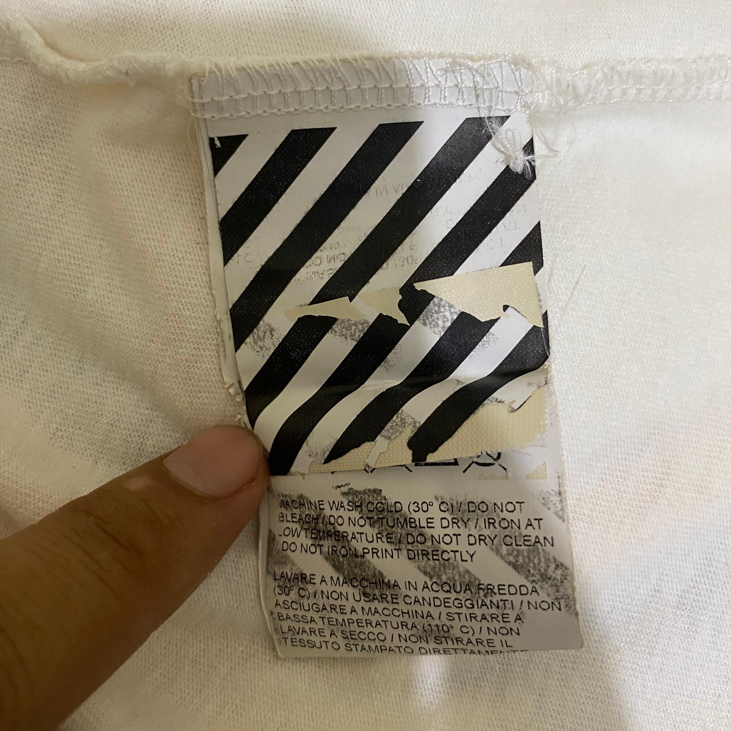 Off-White OFF WHITE "Give peace a chance tee" Size US M / EU 48-50 / 2 - 5 Thumbnail
