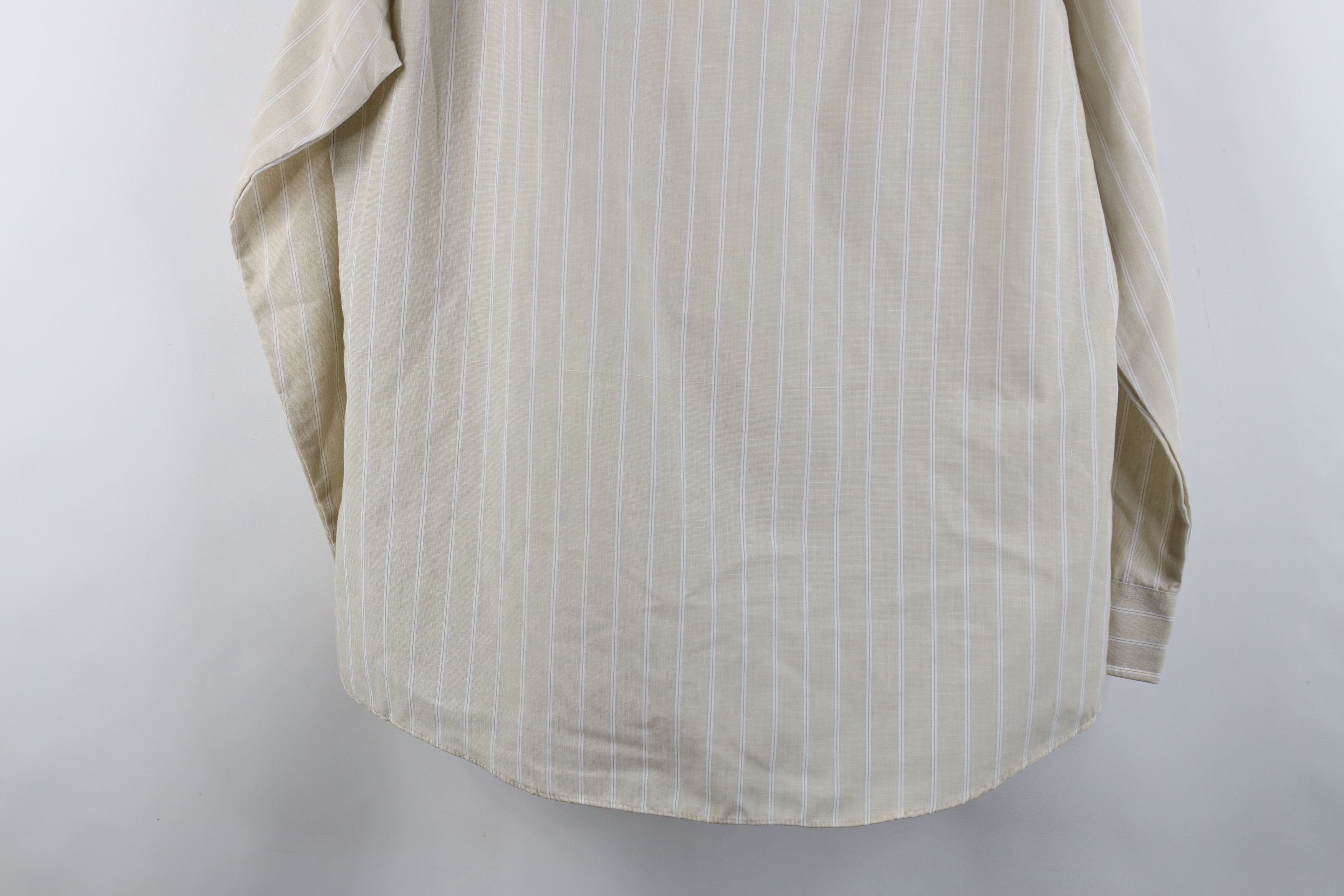 Vintage Vintage 70s Streetwear Striped Military Safari Button Shirt Size US L / EU 52-54 / 3 - 13 Thumbnail