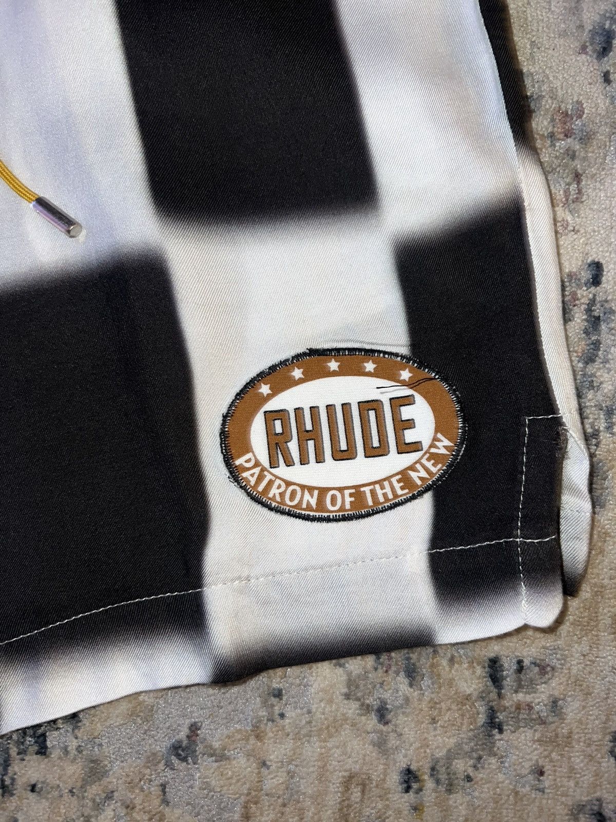 Rhude Rhude Patron of the New Checkered Shorts Sz L Size US 33 - 2 Thumbnail