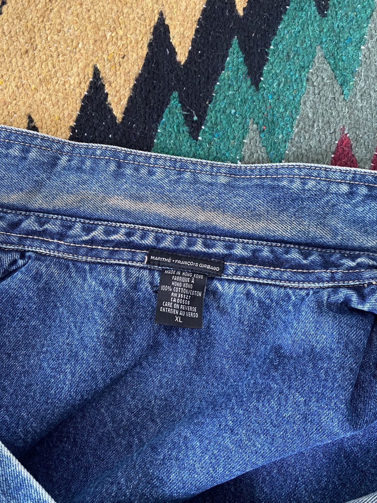 Marithe + Francois Girbaud Marithe Francois Girbaud Vintage Faded Oversized Denim Jacket Size US XL / EU 56 / 4 - 15 Thumbnail