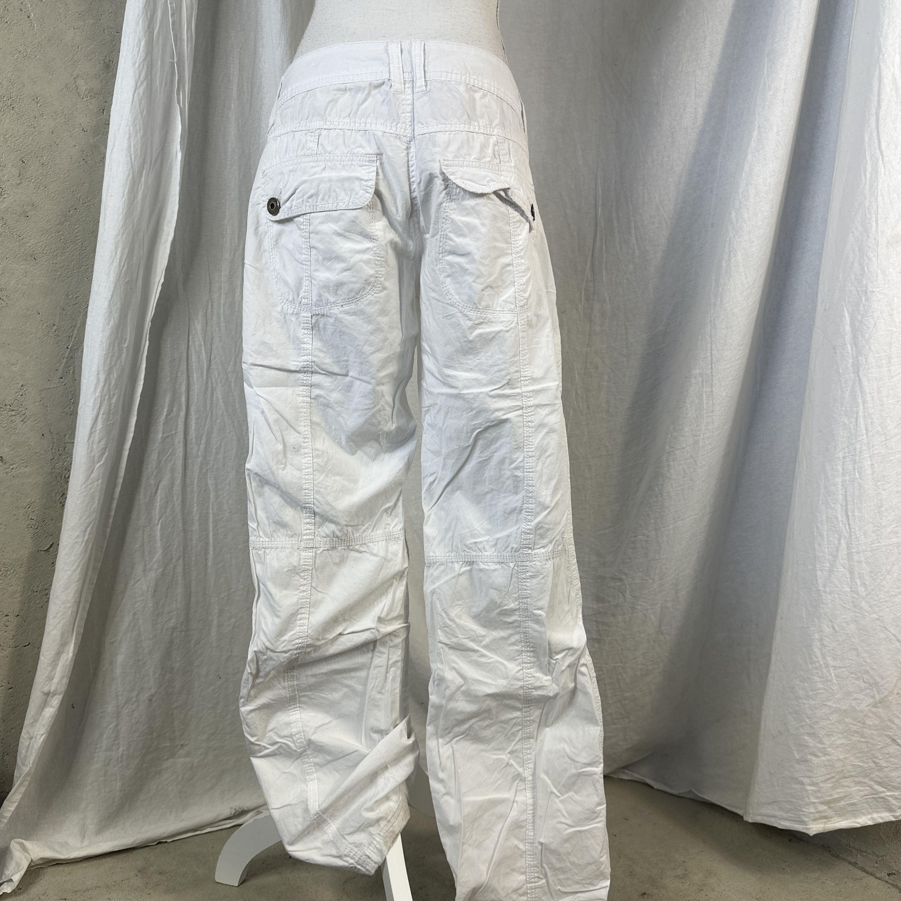 Vintage Vintage Streetwear 00s Cargo Wide Leg Casual Pants Size 28" / US 6 / IT 42 - 2 Thumbnail