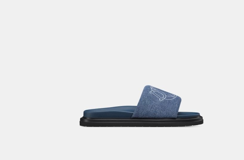 Dior o1w1db10325 3SA143 Aqua Sandals in Blue Size US 7 / EU 40 - 1 Thumbnail