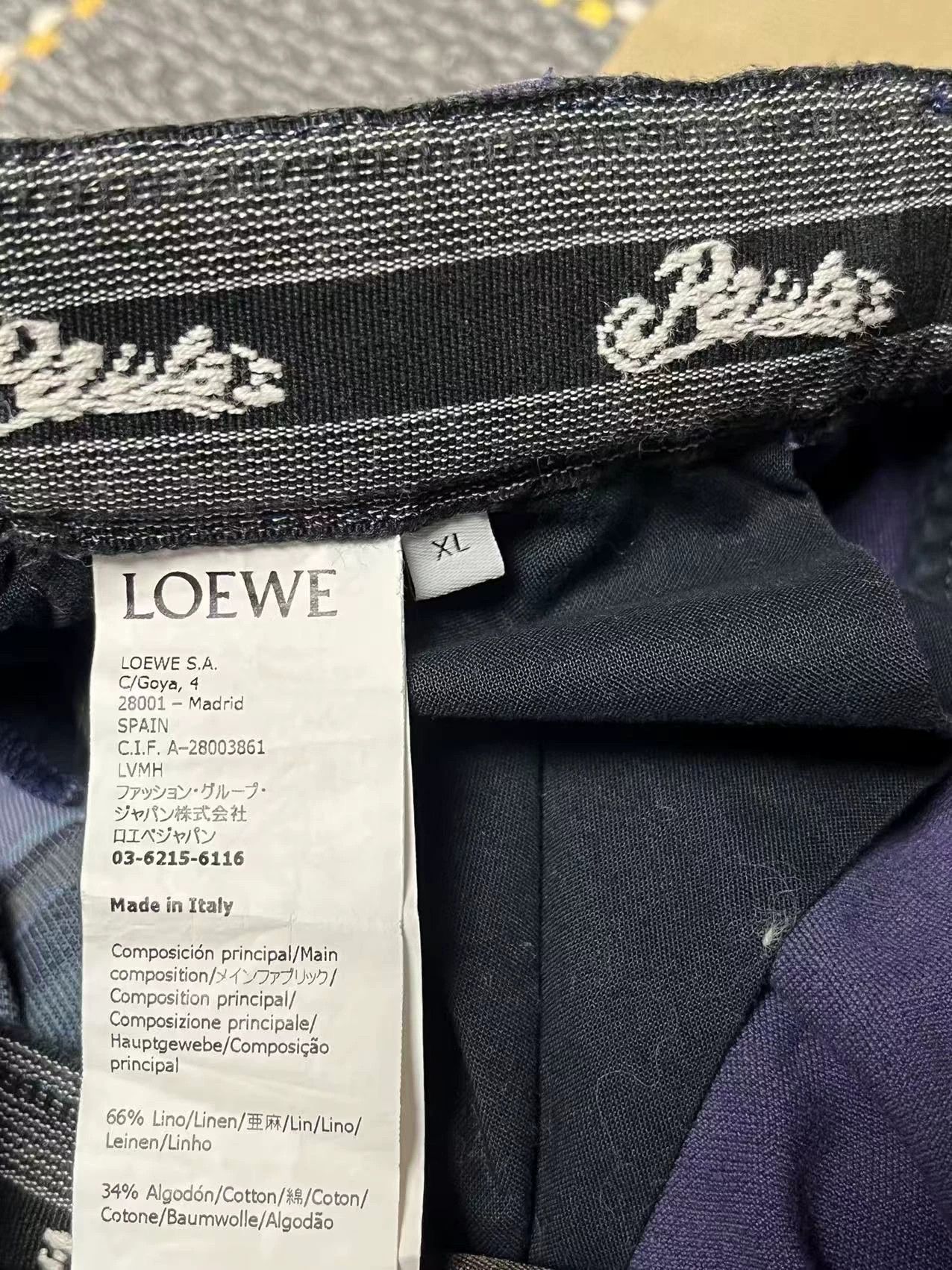 Loewe LOEWE FW21 Linen-Cotton Drawstring Cargo Shorts Size US 36 / EU 52 - 4 Thumbnail