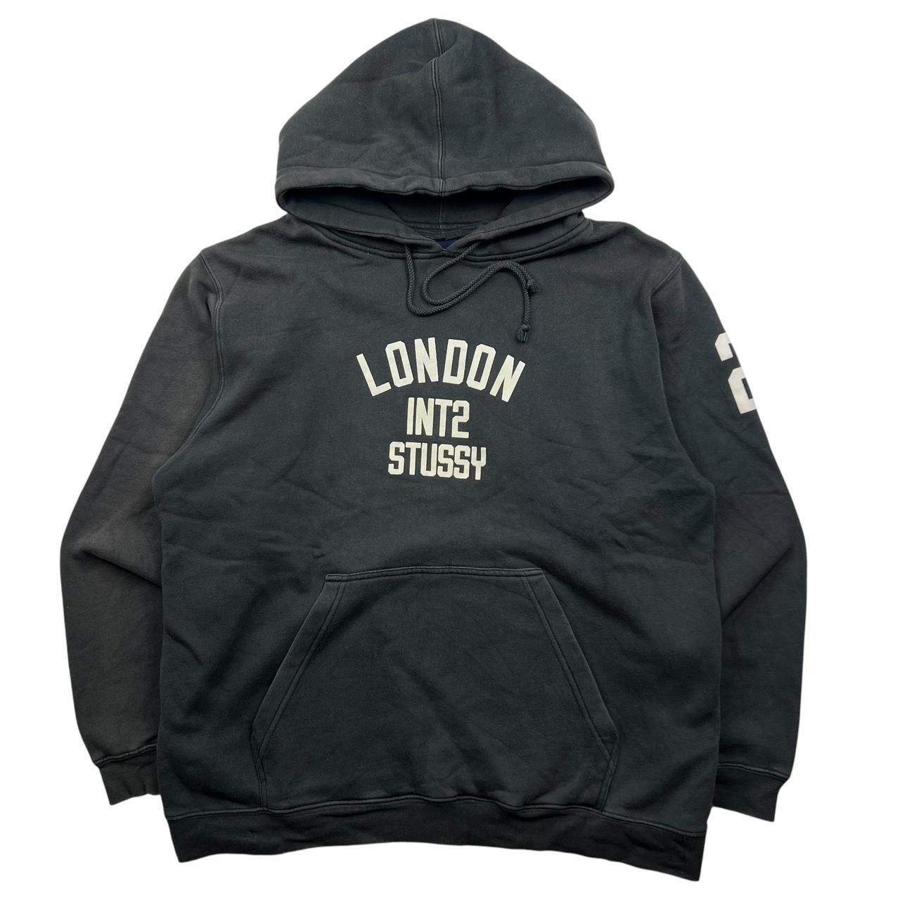 Stussy Vintage 2000s Stussy London INT2 Pullover Hoodie Gray Large Size US L / EU 52-54 / 3 - 1 Thumbnail