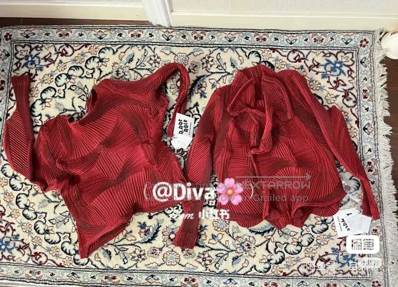 Issey Miyake Issey Miyake Red Bud Pullover Top Size S / US 4 / IT 40 - 1 Thumbnail