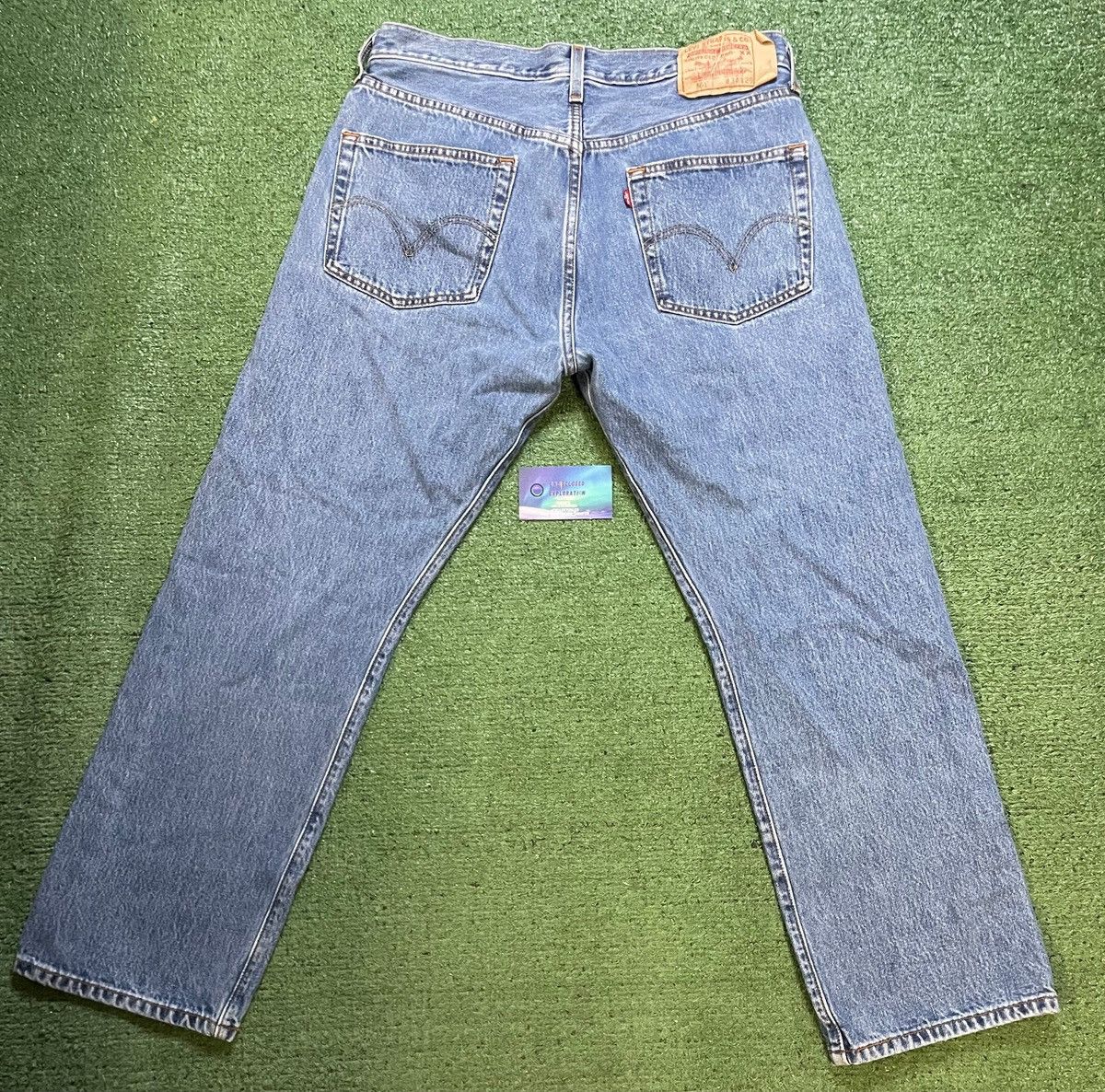Levi's Vintage 1990s Levi 501 blue jeans Size US 34 / EU 50 - 2 Thumbnail