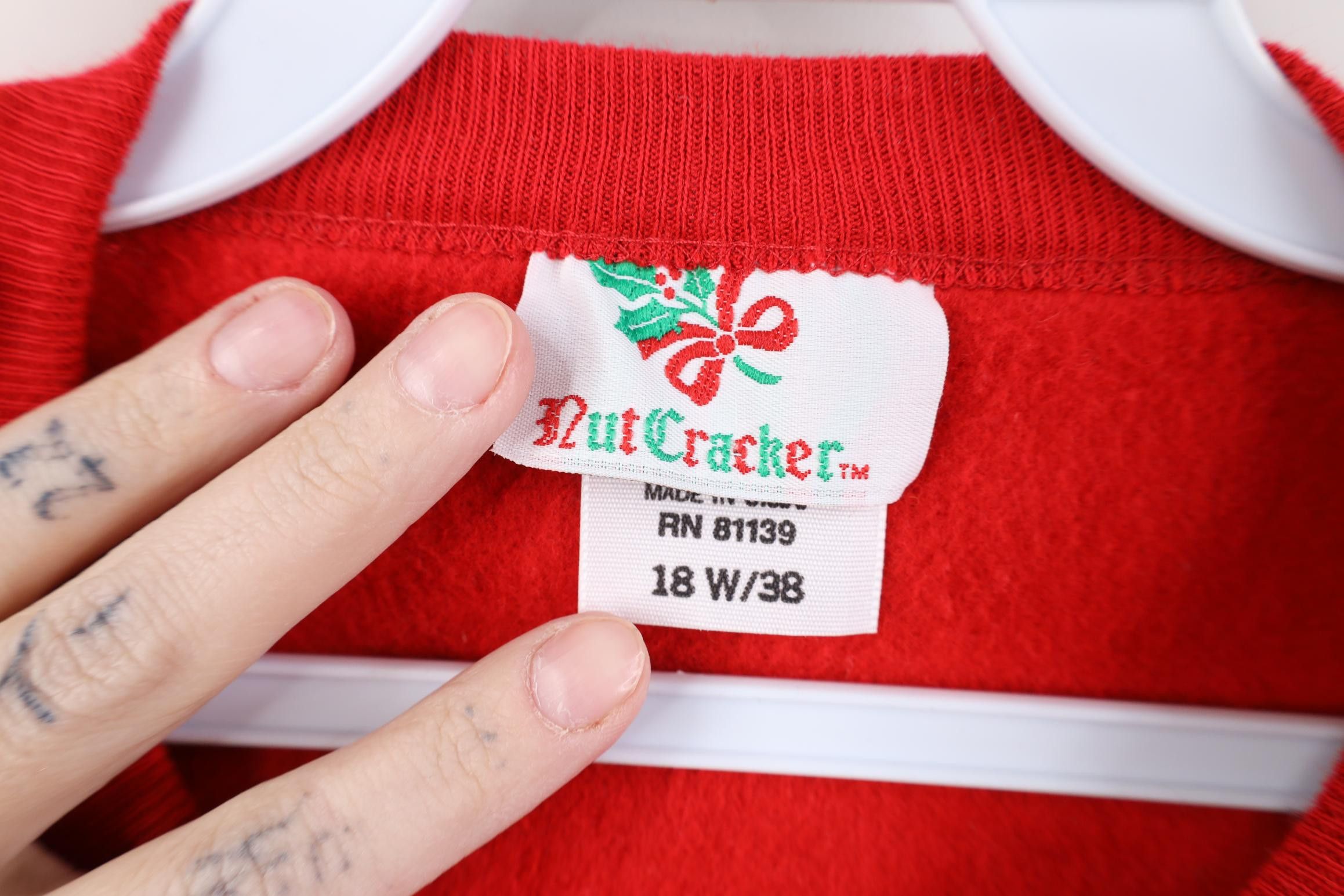 Vintage Vintage 90s Print Christmas Country Farmhouse Sweatshirt USA Size XXL / US 16-18 / IT 52-54 - 9 Thumbnail