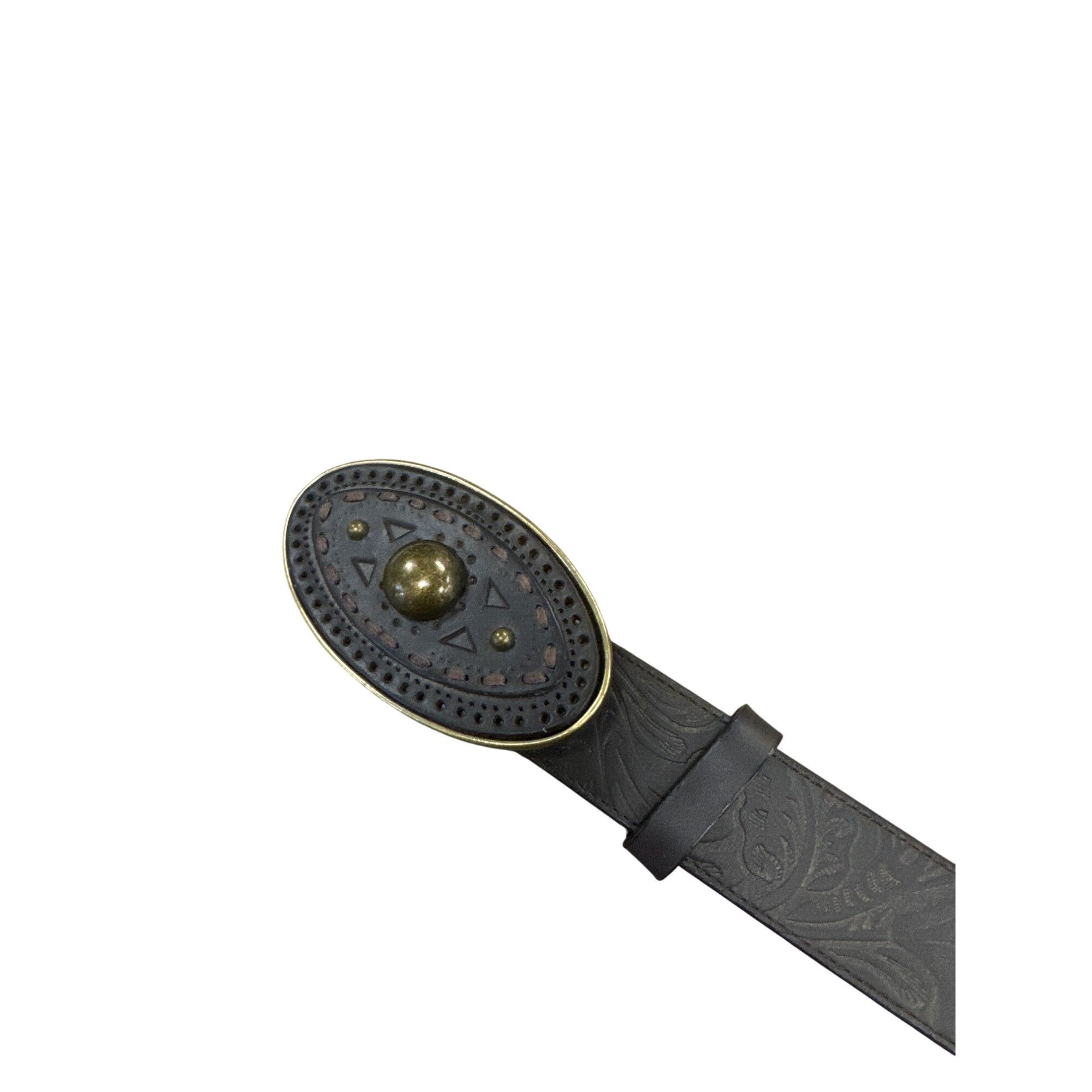Other Adrienne Landau Womens Brown Embossed Leather Belt With Bras Size ONE SIZE - 11 Thumbnail