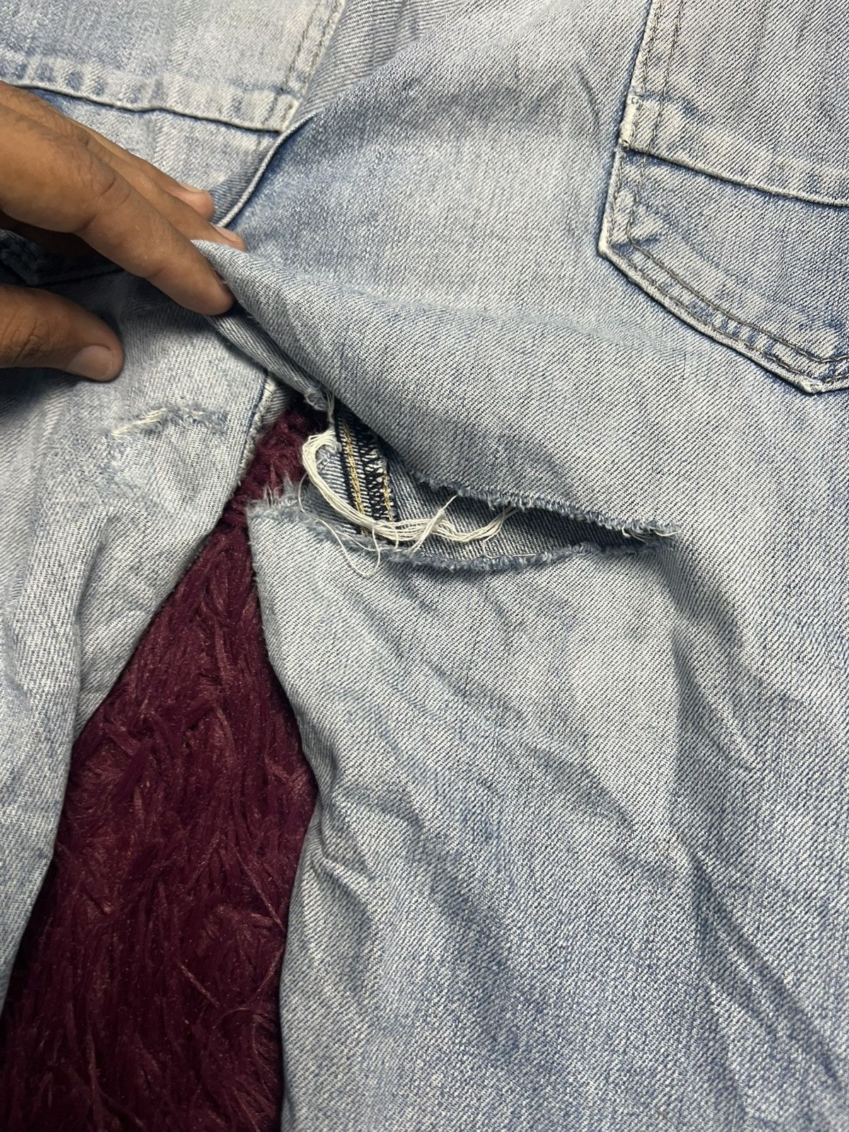 Desigual Desigual Men's Distressed Denim Jeans (47) Size US 38 / EU 54 - 17 Thumbnail