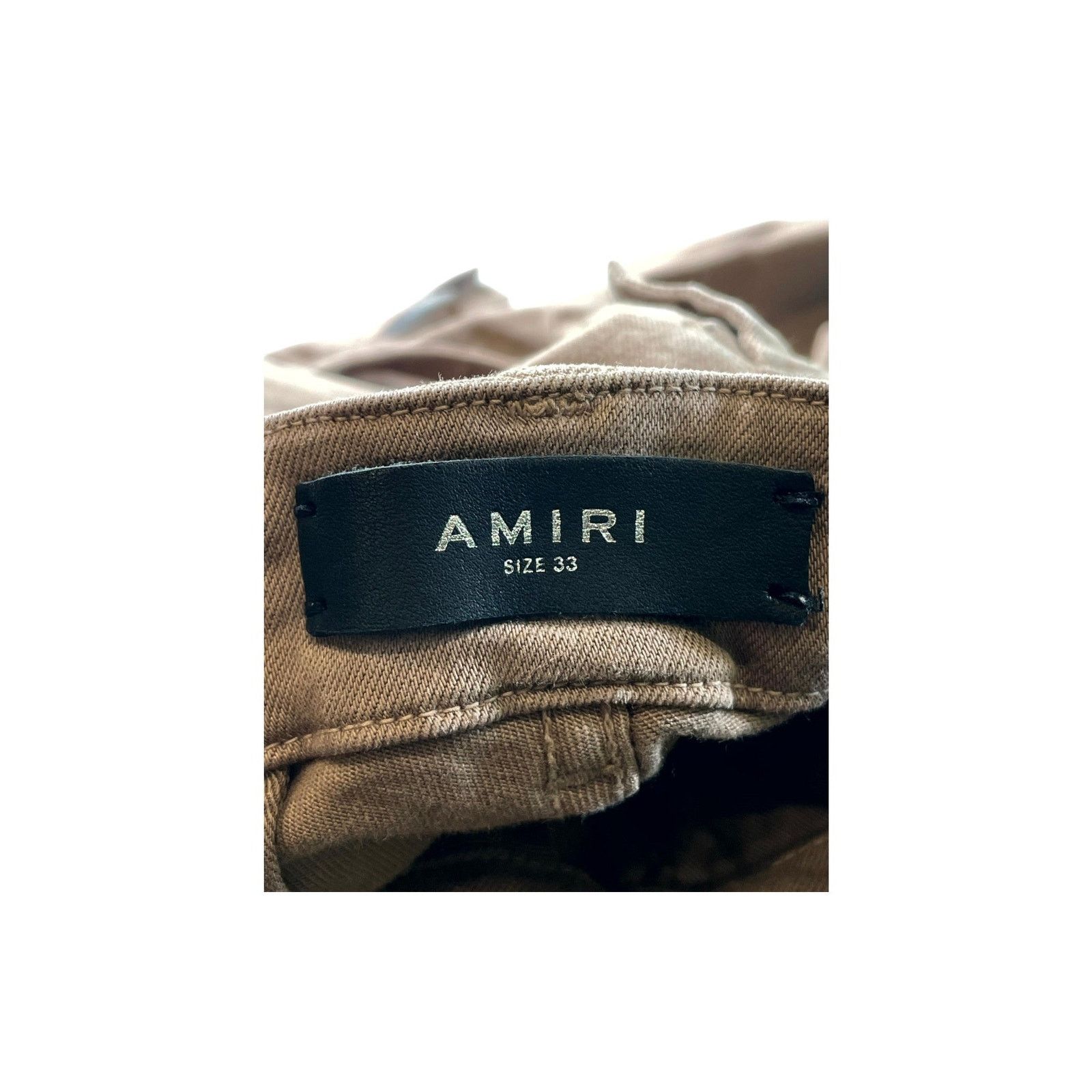 Amiri Amiri Tan Cargo Jeans Size US 33 - 4 Thumbnail
