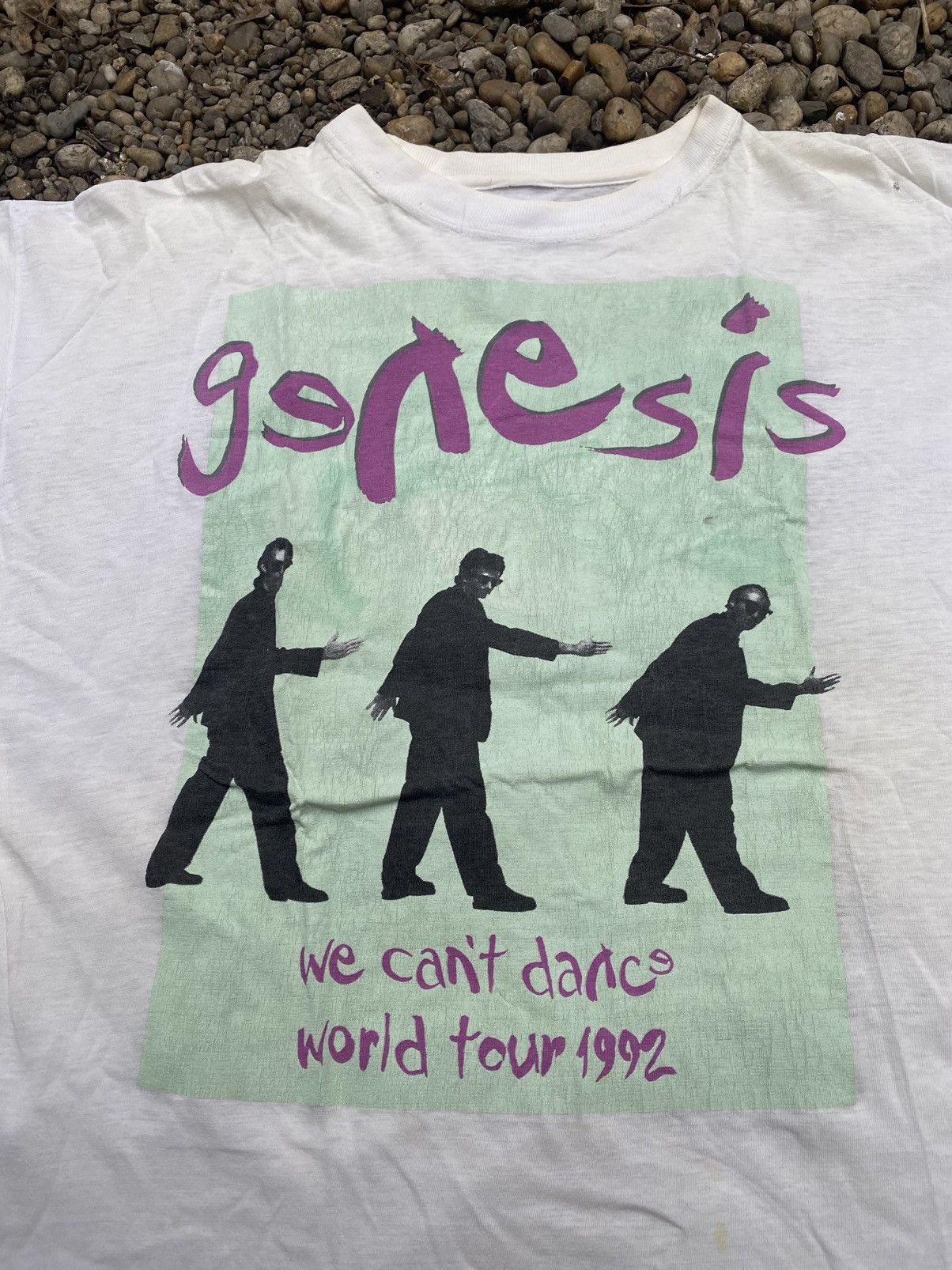 Band Tees × Vintage Vintage 1992 Genesis World Tour T-Shirt Size US XXL / EU 58 / 5 - 4 Thumbnail