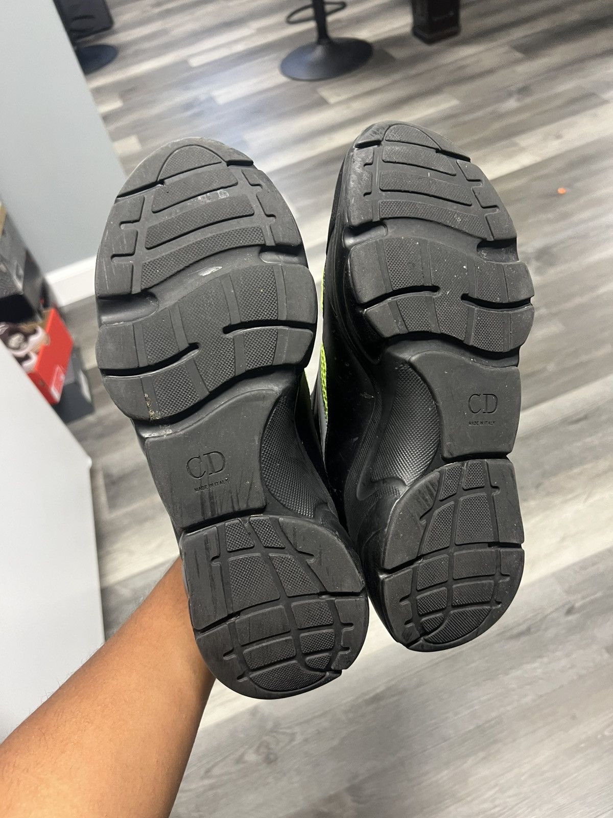 Dior Dior B22 Black/Neon Green Size US 12 / EU 45 - 5 Thumbnail