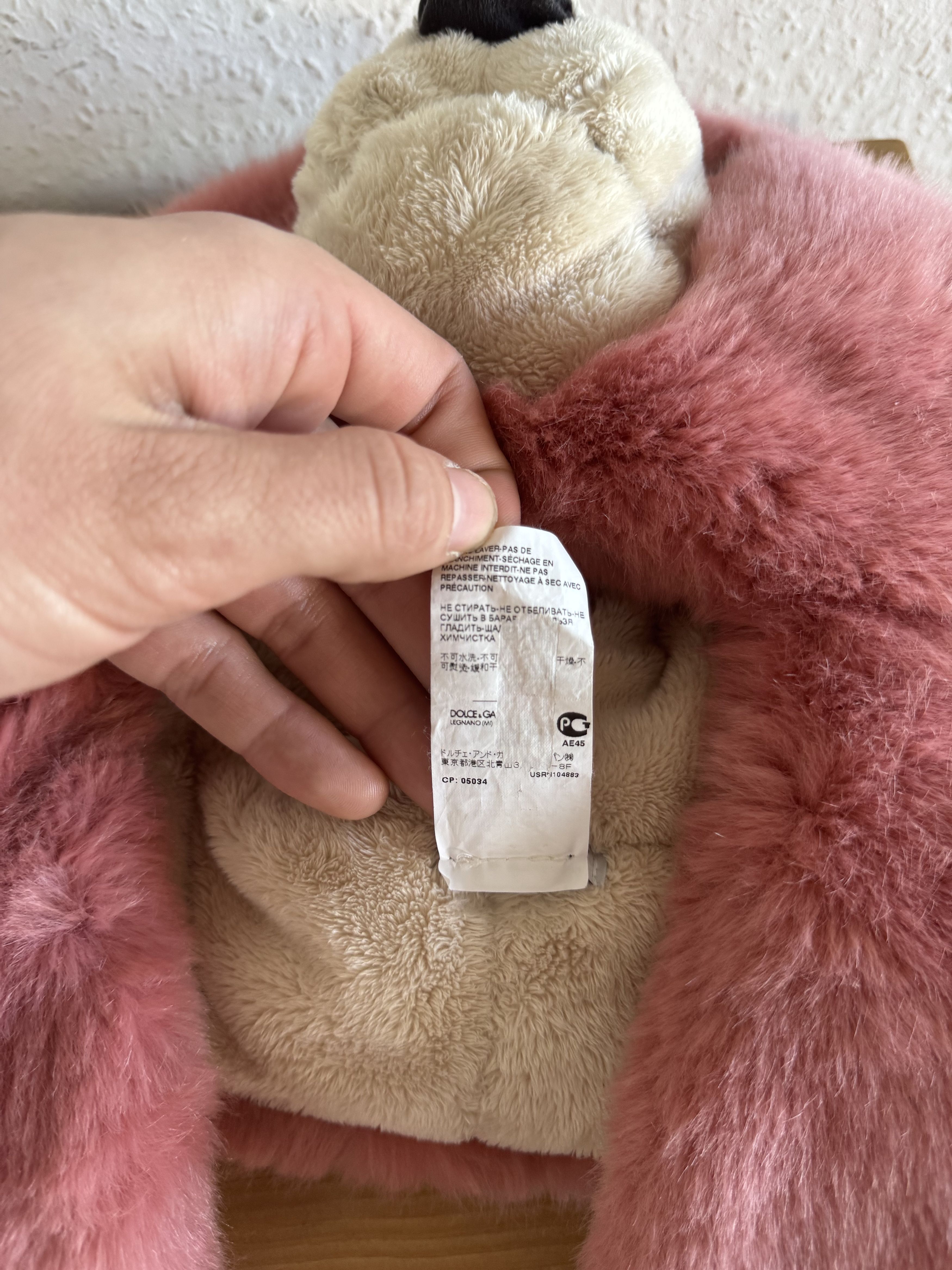 Dolce & Gabbana FW17 Pink Plush Bear Head Hat Size ONE SIZE - 13 Thumbnail