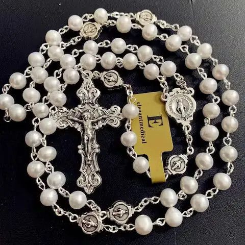 Jewelry Saint Benedict Rosary Necklace Chain Catholic Church Jesus Size ONE SIZE - 4 Thumbnail