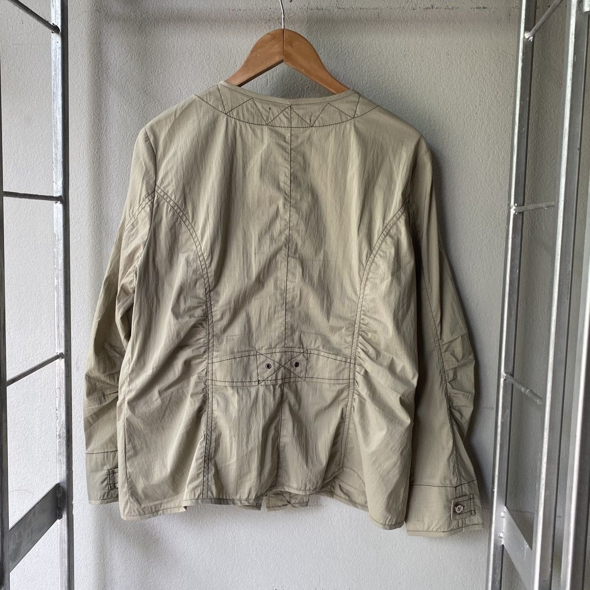 Kansai Yamamoto KANSAI BIS Beige Zip Jacket with Pocket Detail Size M / US 6-8 / IT 42-44 - 8 Thumbnail
