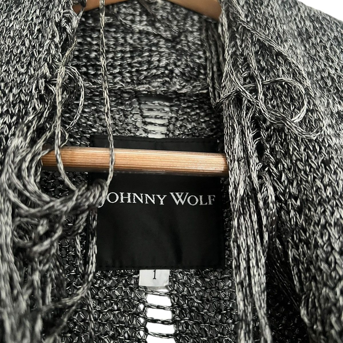 Japanese Brand Johnny wolf fray knit cardigan Size US S / EU 44-46 / 1 - 2 Thumbnail