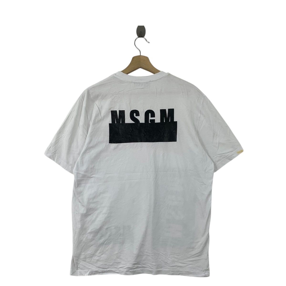 MSGM MSGM MILANO Made In ITALY Embossed Logo Patch Tee Shirt Top Size M / US 6-8 / IT 42-44 - 4 Thumbnail