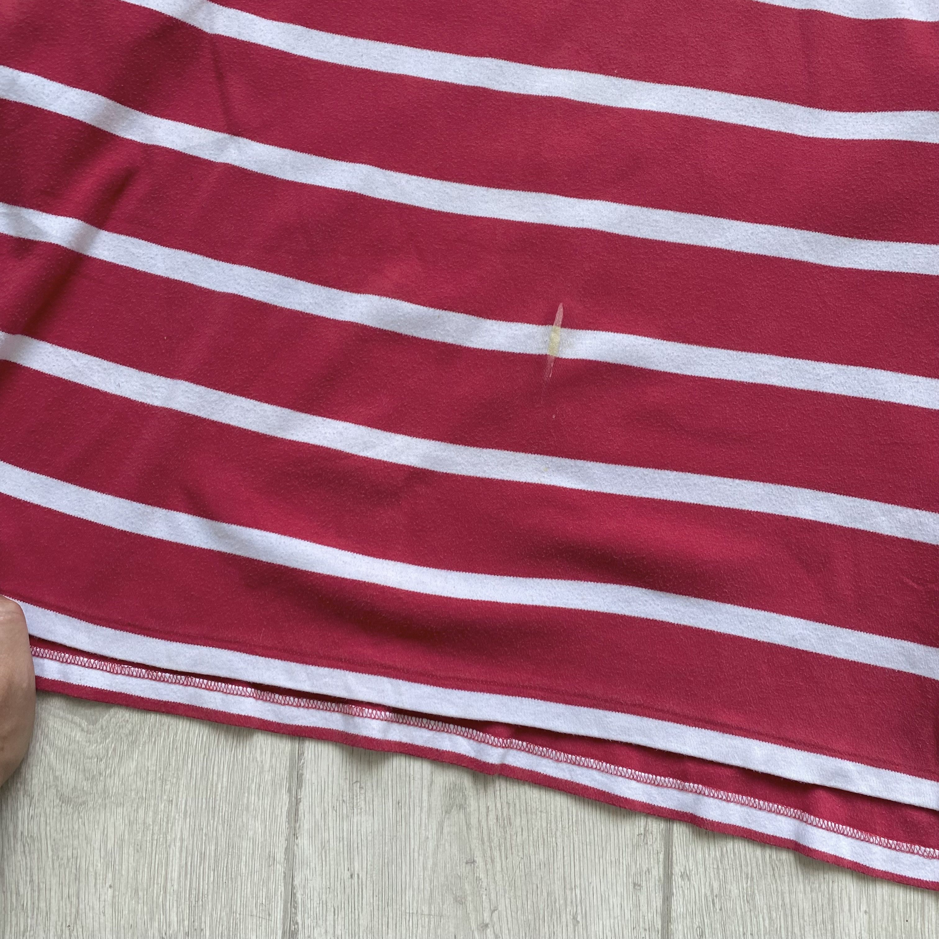 Polo Ralph Lauren Vintage 90s Trashed Polo Ralph Lauren Striped rugby shirt Size US XL / EU 56 / 4 - 8 Thumbnail